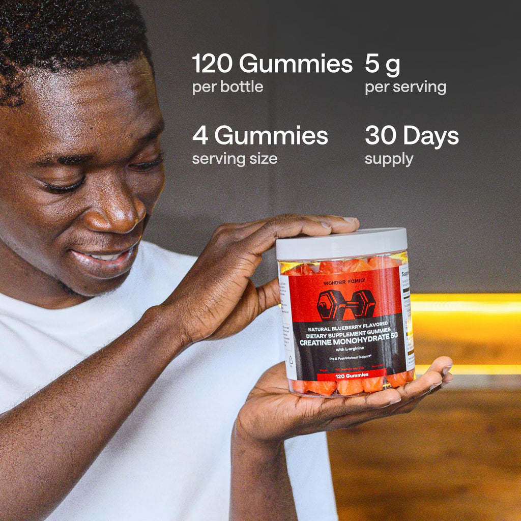 Creatine Monohydrate Gummies 5g – 5X Energy