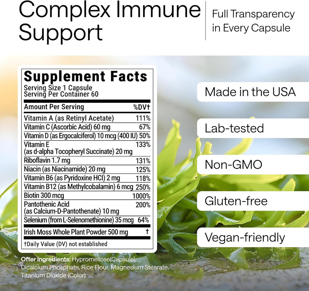 Wildcrafted Irish Sea Moss Capsules