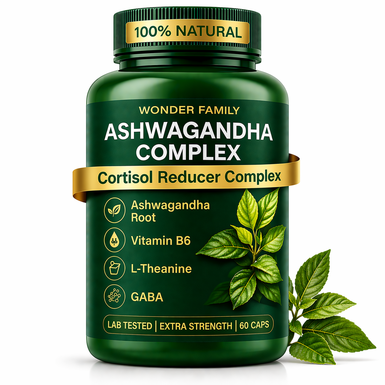 Ashwagandha Complex 800mg with GABA, L-Theanine & B6